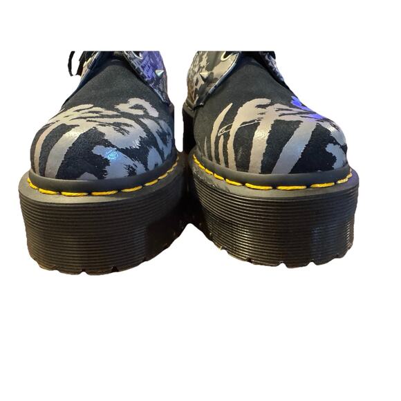 DR MARTENS 1461 Quad Animal Clash Studded Platform Oxford Men 5 Women’s 6 - Picture 2 of 10